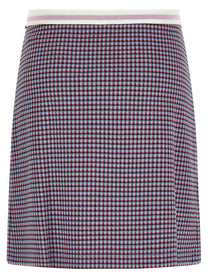 Marni Houndstooth Skirt Purple