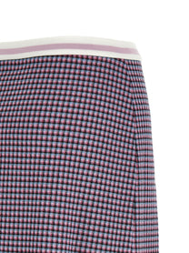 Marni Houndstooth Skirt Purple