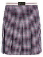 Marni Houndstooth Skirt Purple