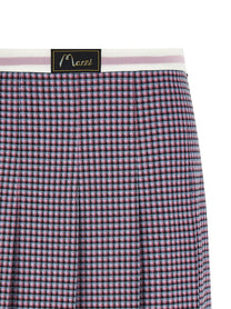Marni Houndstooth Skirt Purple