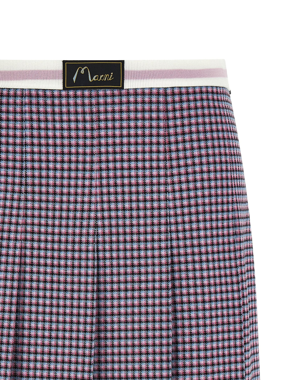 Marni Houndstooth Skirt Purple, view 3