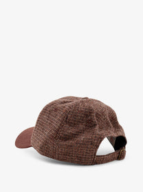 Walk In Paris Men's Hounstooth Pattern Hat Brown, view 3