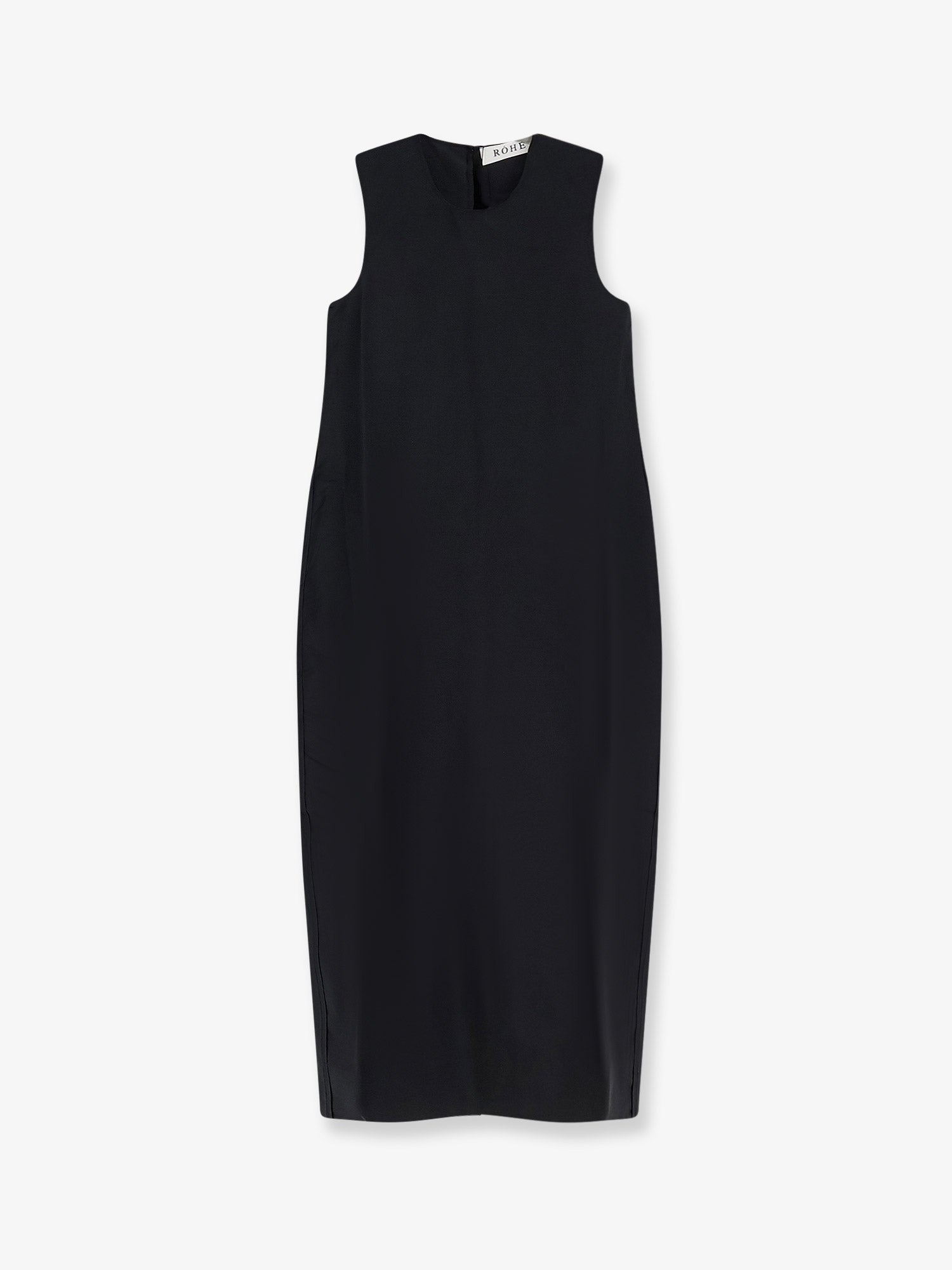 Rohe Women's Hourglass Linen and Silk Blend Long Dress Black