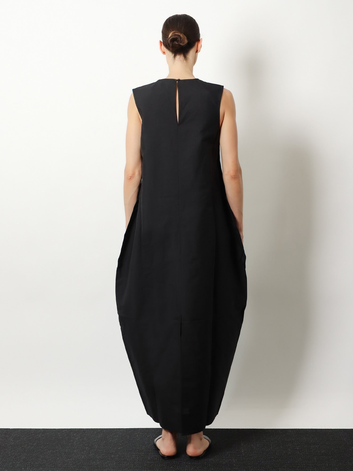 Rohe Women's Hourglass Linen and Silk Blend Long Dress Black