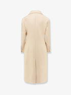 Rohe Women's Hourglass Wool Double Breasted Coat White, view 2