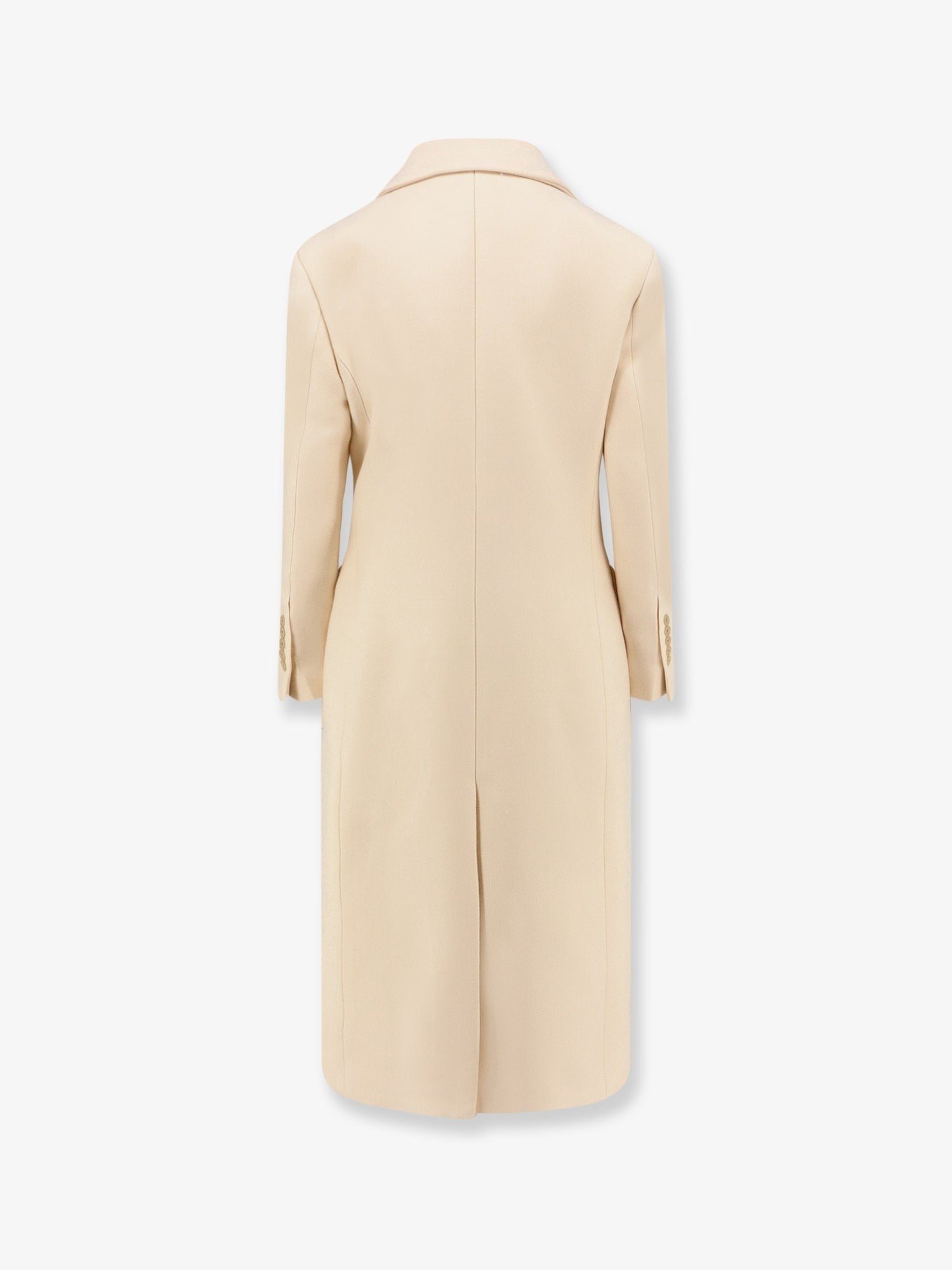 Rohe Women's Hourglass Wool Double Breasted Coat White