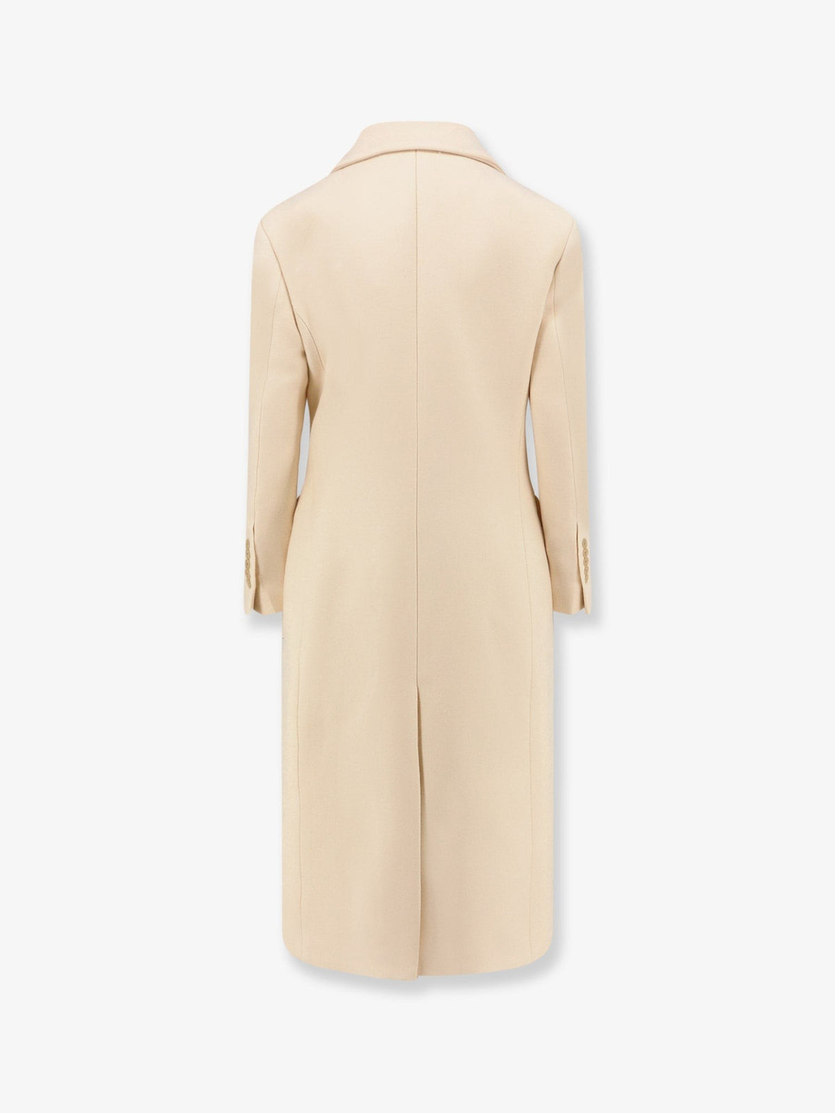 Rohe Women's Hourglass Wool Double Breasted Coat White, view 2