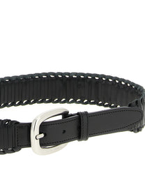 Golden Goose Houston Belt Black
