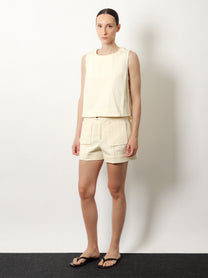 Soeur Women's Hover Cotton Shorts Crème