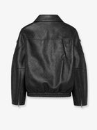 The Frankie Shop Women's Hudson Faux Leather Jacket Black, view 2
