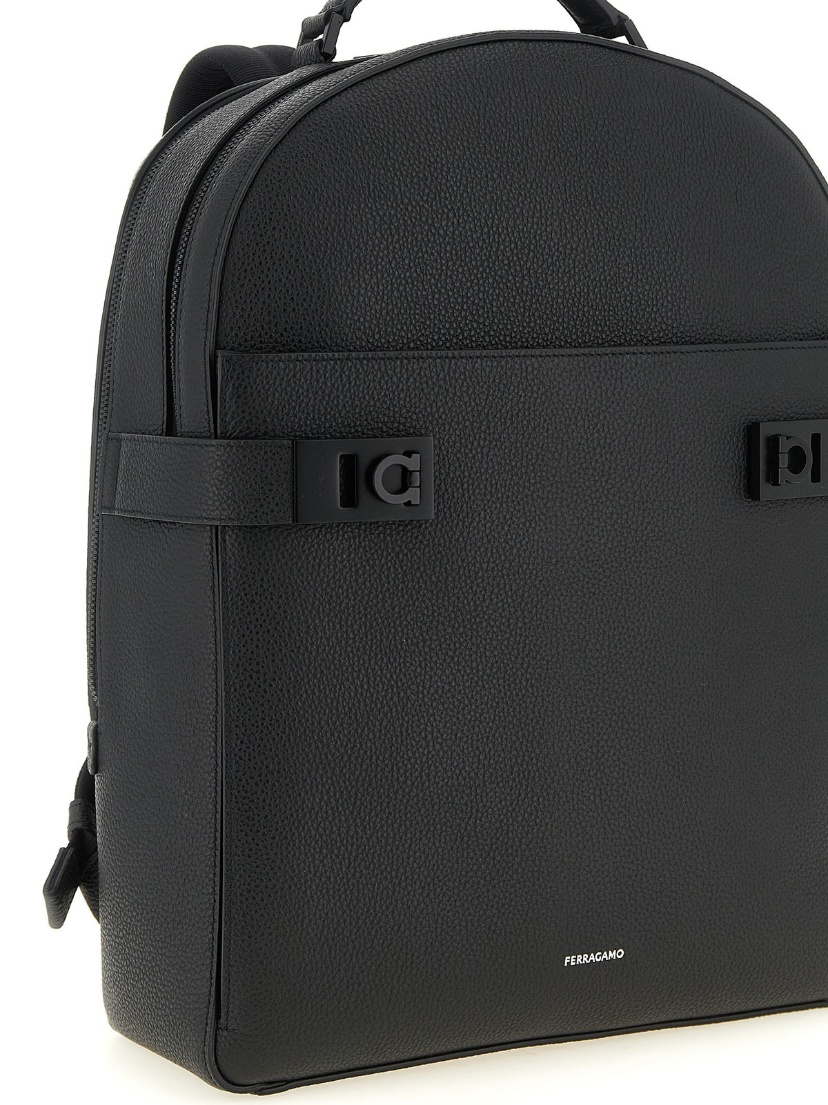 Ferragamo Hug Backpack Black, view 3