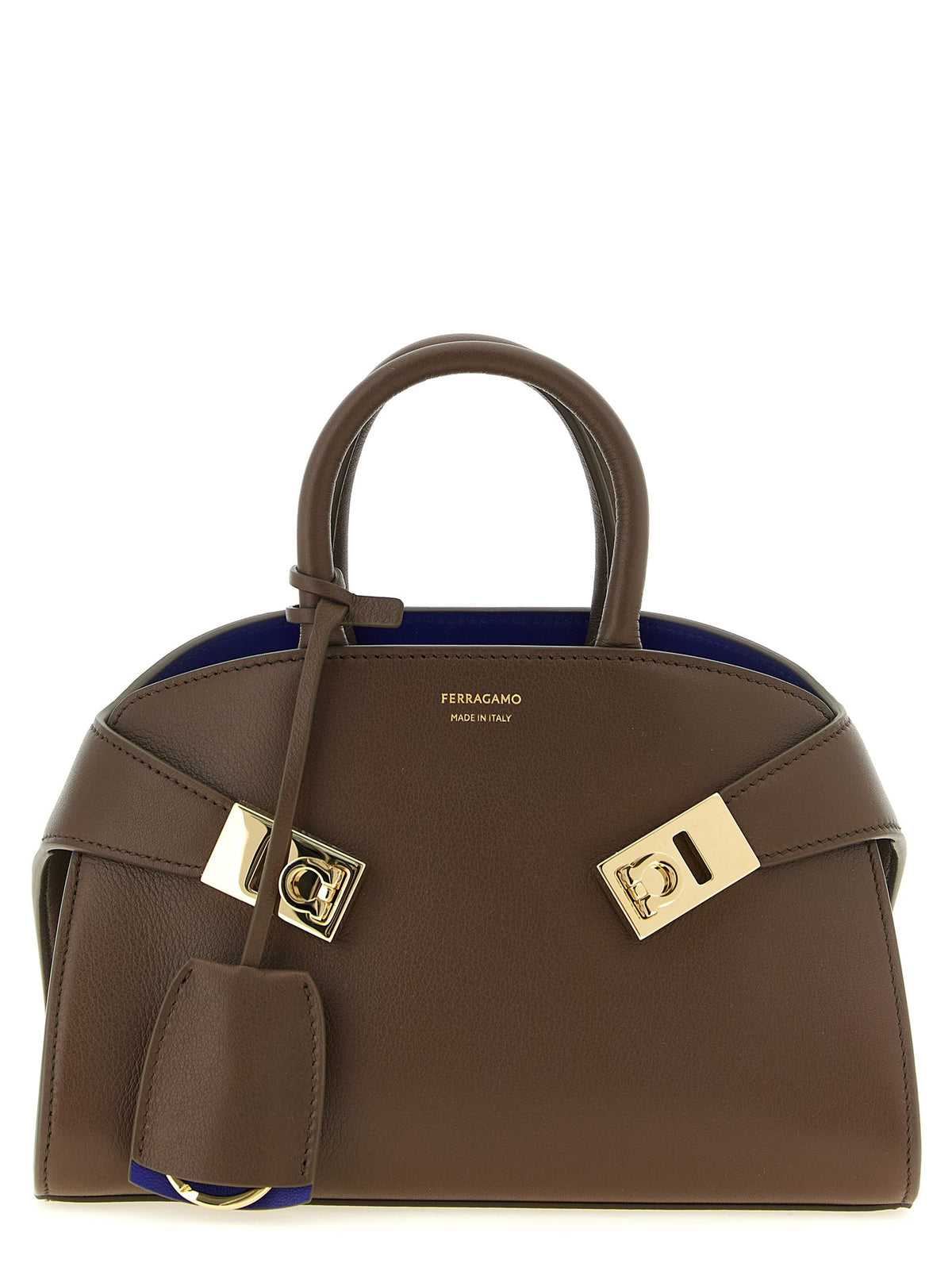 Ferragamo Hug Bicolor (xs) Handbag Brown