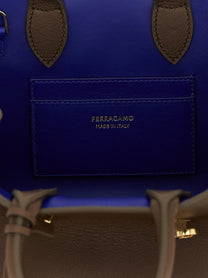Ferragamo Hug Bicolor (xs) Handbag Brown
