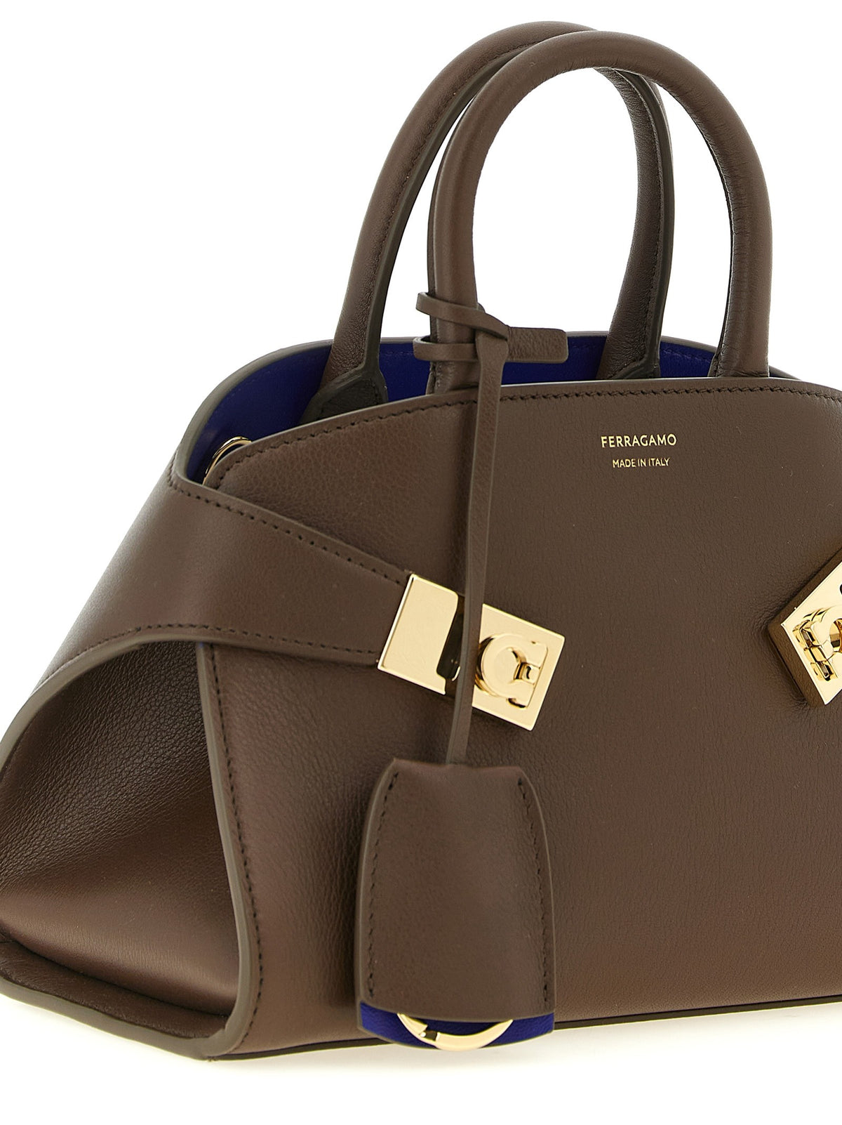 Ferragamo Hug Bicolor (xs) Handbag Brown