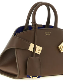Ferragamo Hug Bicolor (xs) Handbag Brown