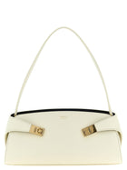 Ferragamo Hug East West Shoulder Bag White