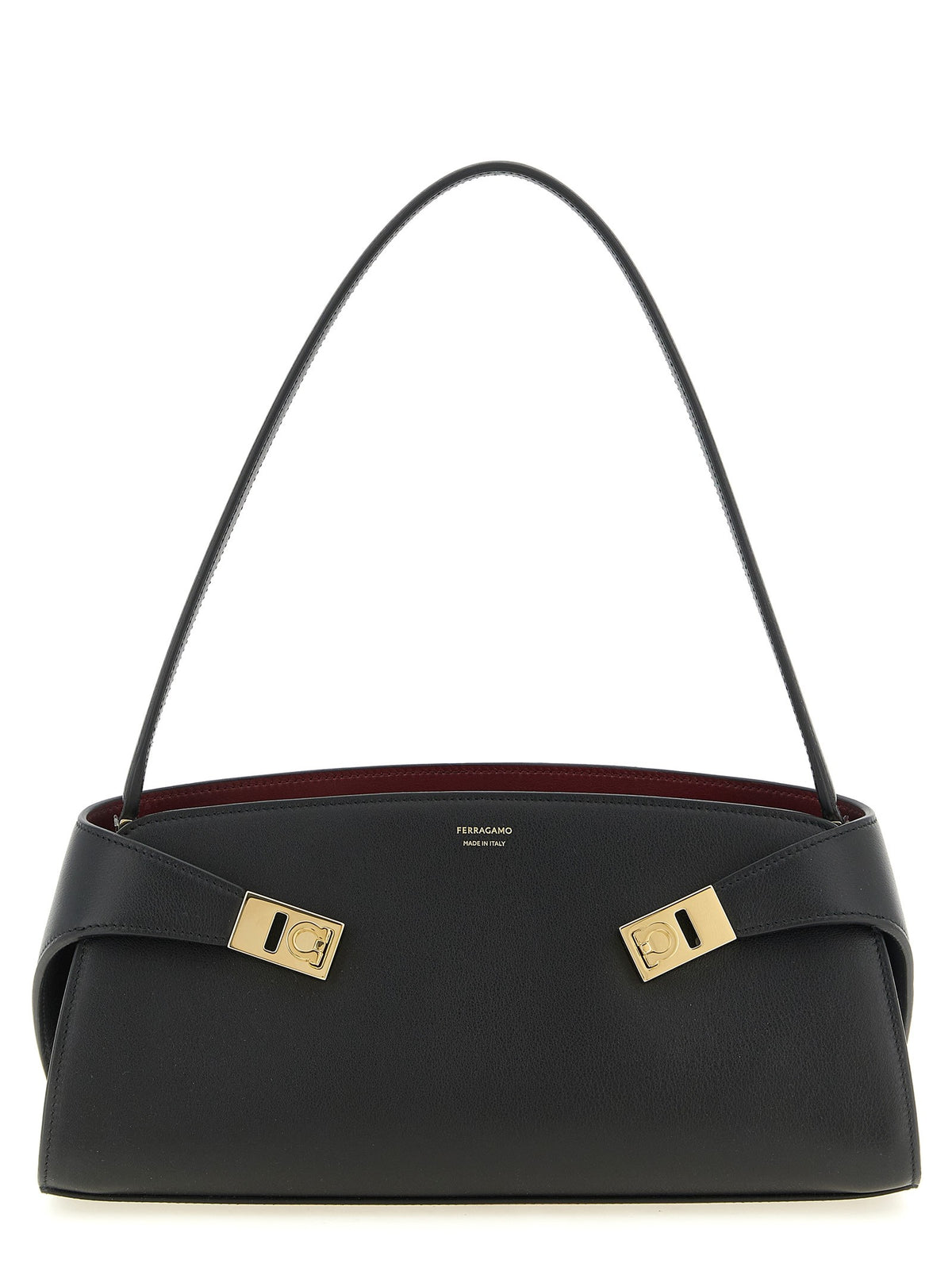 Ferragamo Hug East West Shoulder Bag Black