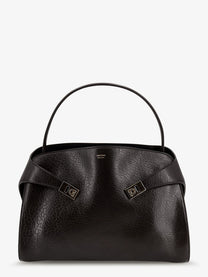 Ferragamo Women's Hug Leather Shoulder Bag Black