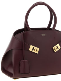 Ferragamo Hug ( ) Handbag Red, view 3