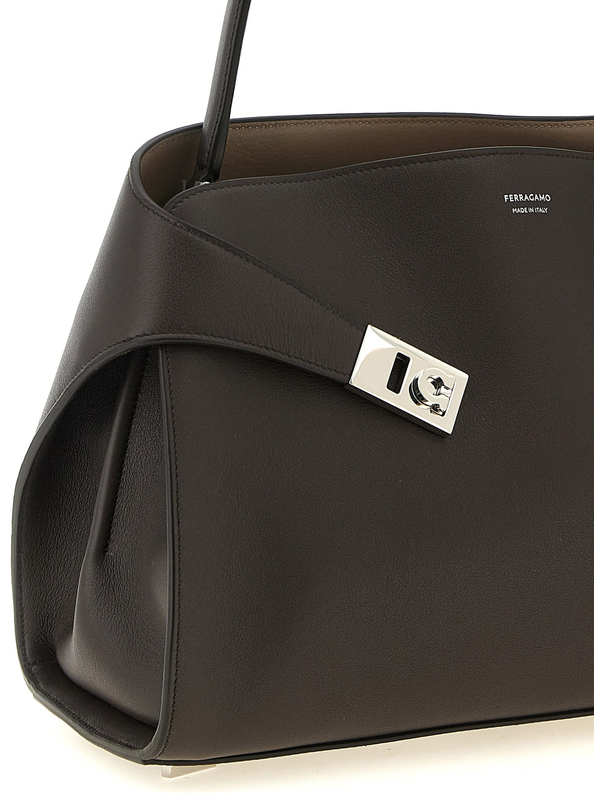 Ferragamo Hug Soft ( ) Shoulder Bag Brown, view 3