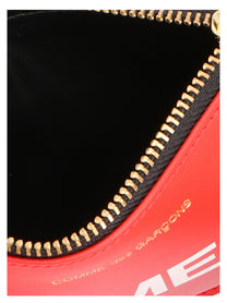Comme Des Garcons Wallet Huge Purse Red