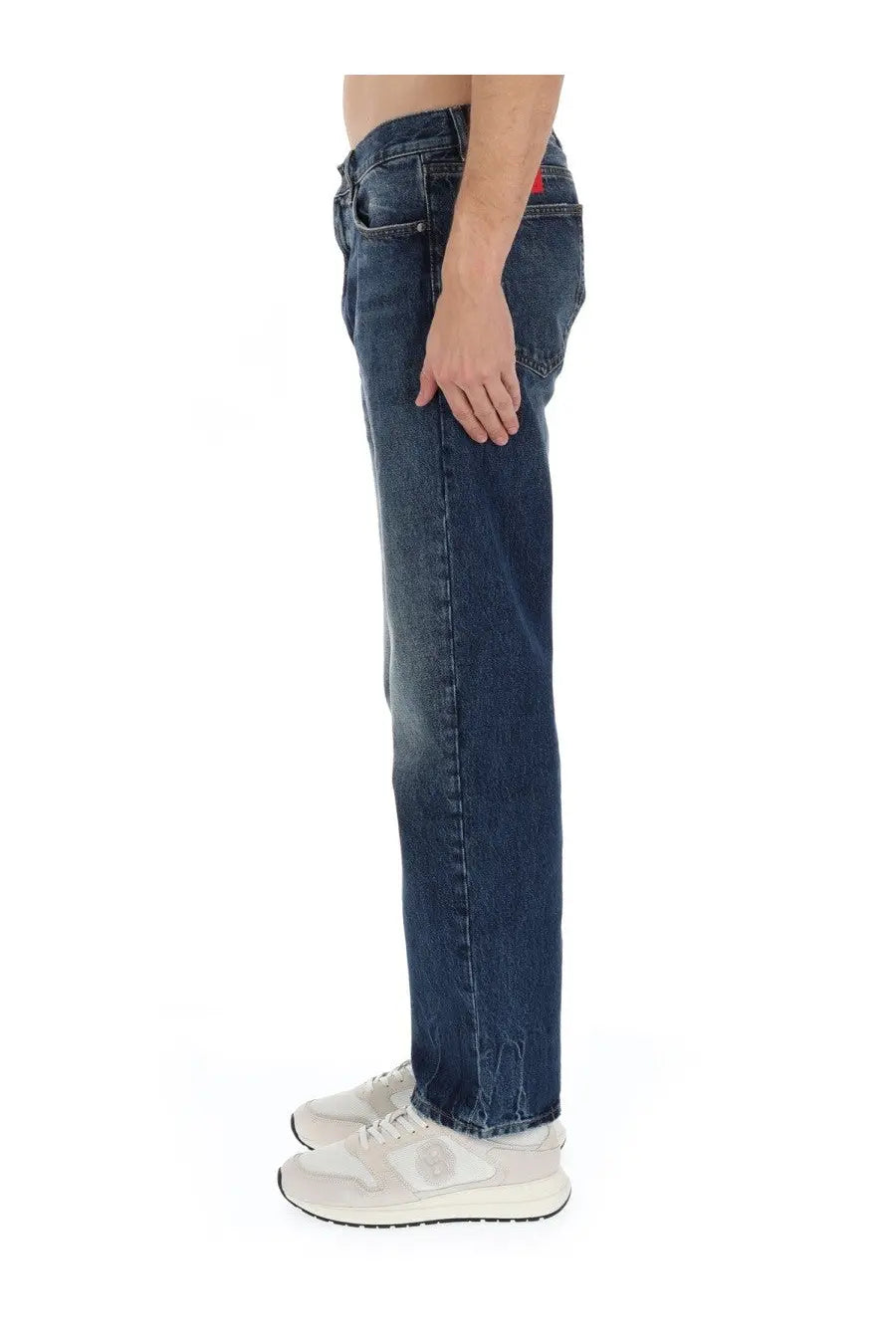 HUGO BOSS Men's Cotton Denim Jeans Blue, view 4