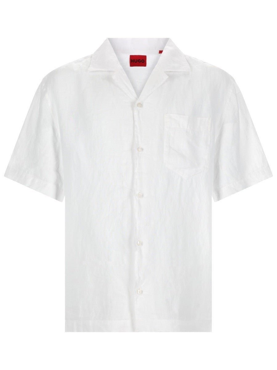 HUGO BOSS Men's Exolino Shirt White