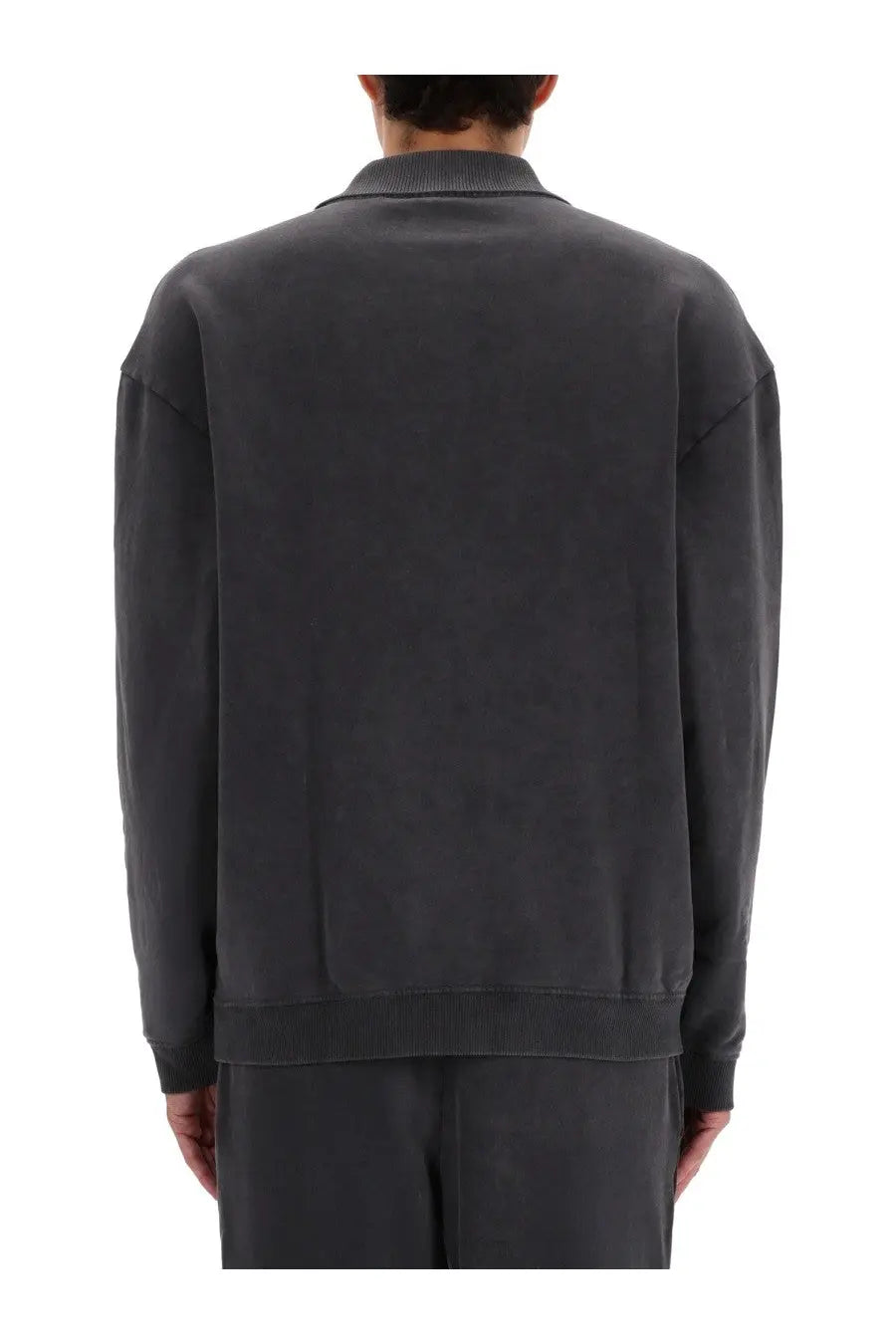 HUGO BOSS Men's Polo Sweatshirt Delwy Grey, view 3