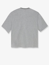 The Frankie Shop Women's Hugo Ribbed Cotton Blend Shirt Grey