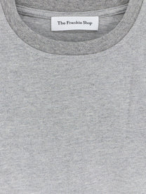 The Frankie Shop Women's Hugo Ribbed Cotton Blend Shirt Grey