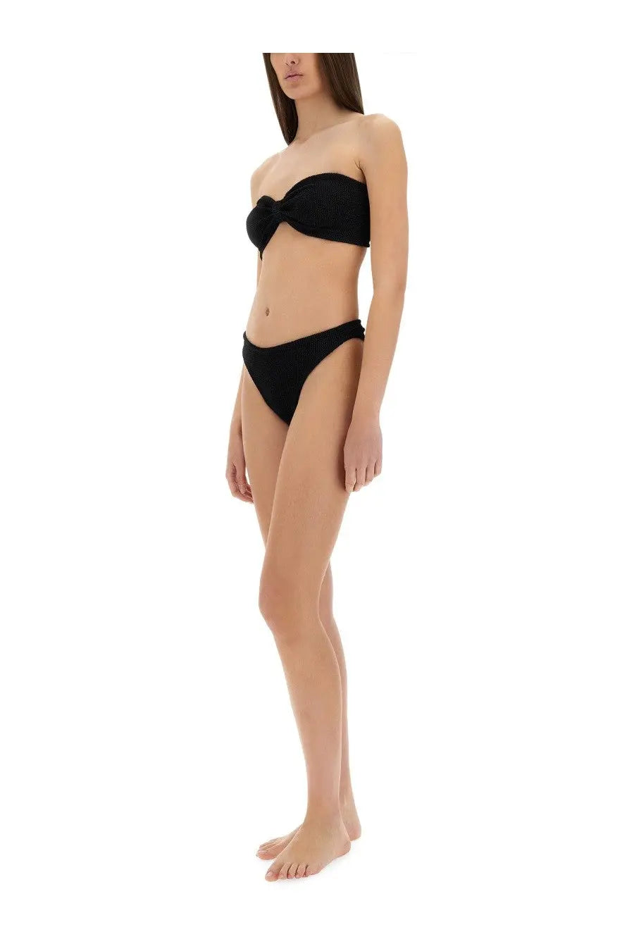 Hunza G Women's Bikini Jean Swimsuit Black, view 2