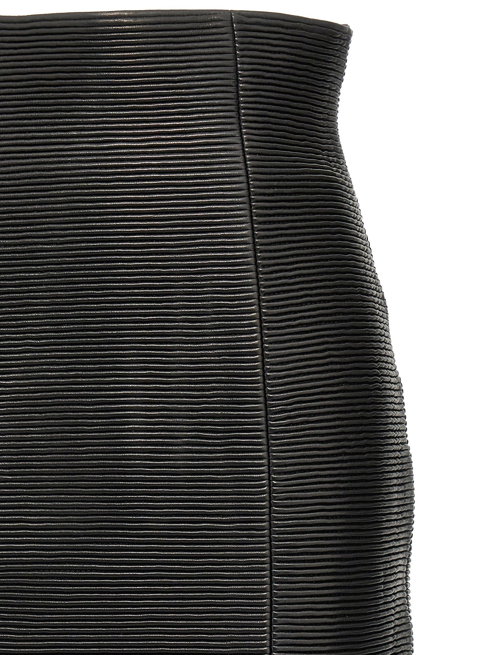 Balmain HW Rolled Skirt Black