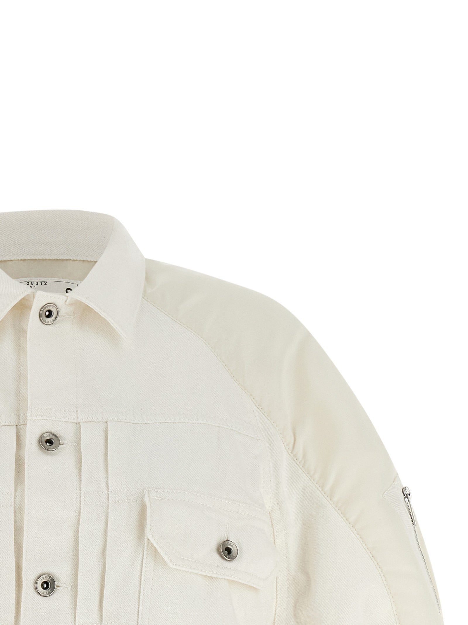 Sacai Hybrid Bomber Jacket White