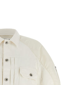 Sacai Hybrid Bomber Jacket White