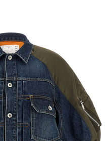 Sacai Hybrid Bomber Jacket Gold