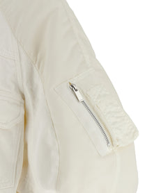 Sacai Hybrid Bomber Jacket White