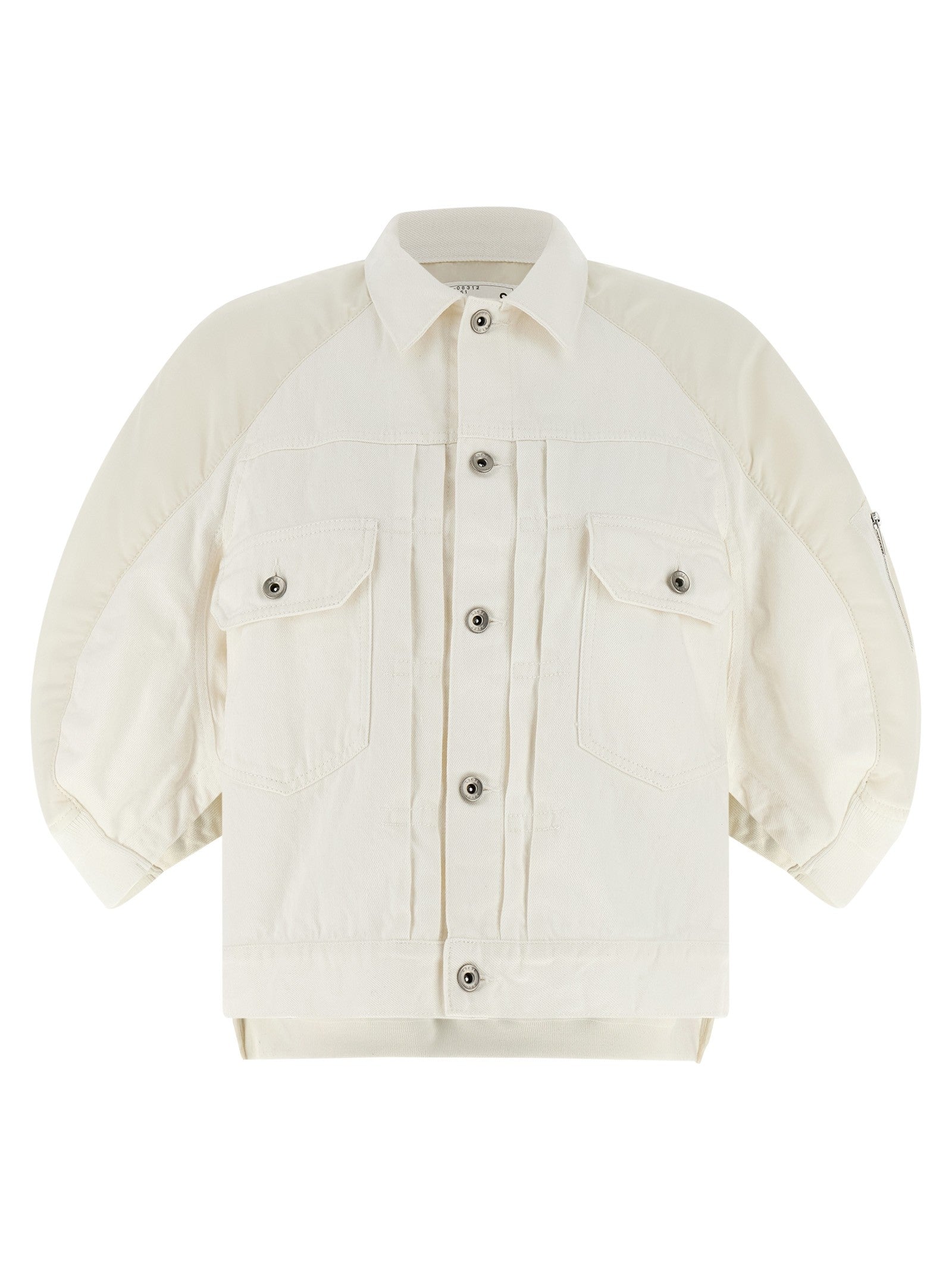 Sacai Hybrid Bomber Jacket White