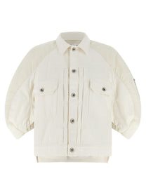 Sacai Hybrid Bomber Jacket White