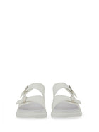 Alexander McQueen Men's Hybrid Double Buckle Sandal Silver, view 5