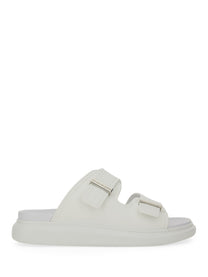 Alexander McQueen Men's Hybrid Double Buckle Sandal Silver