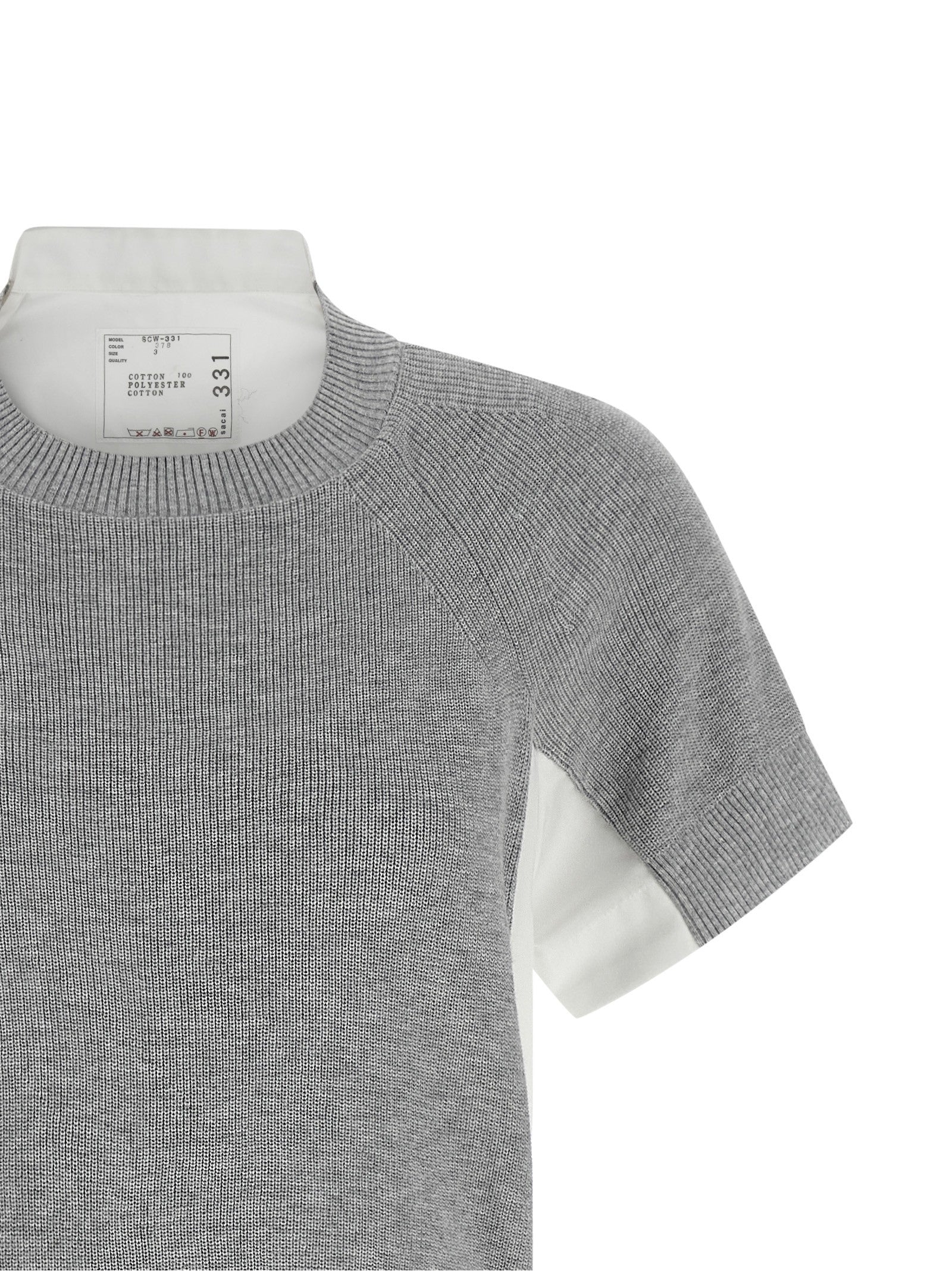 Sacai Hybrid Dress White