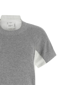 Sacai Hybrid Dress White