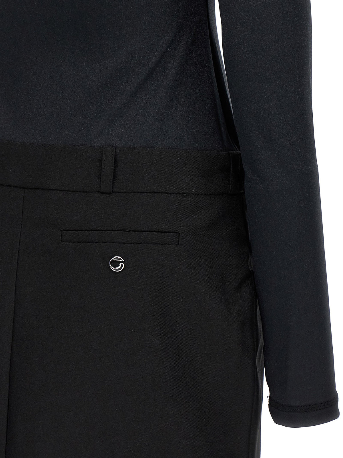 Coperni Hybrid Dress Black, view 4