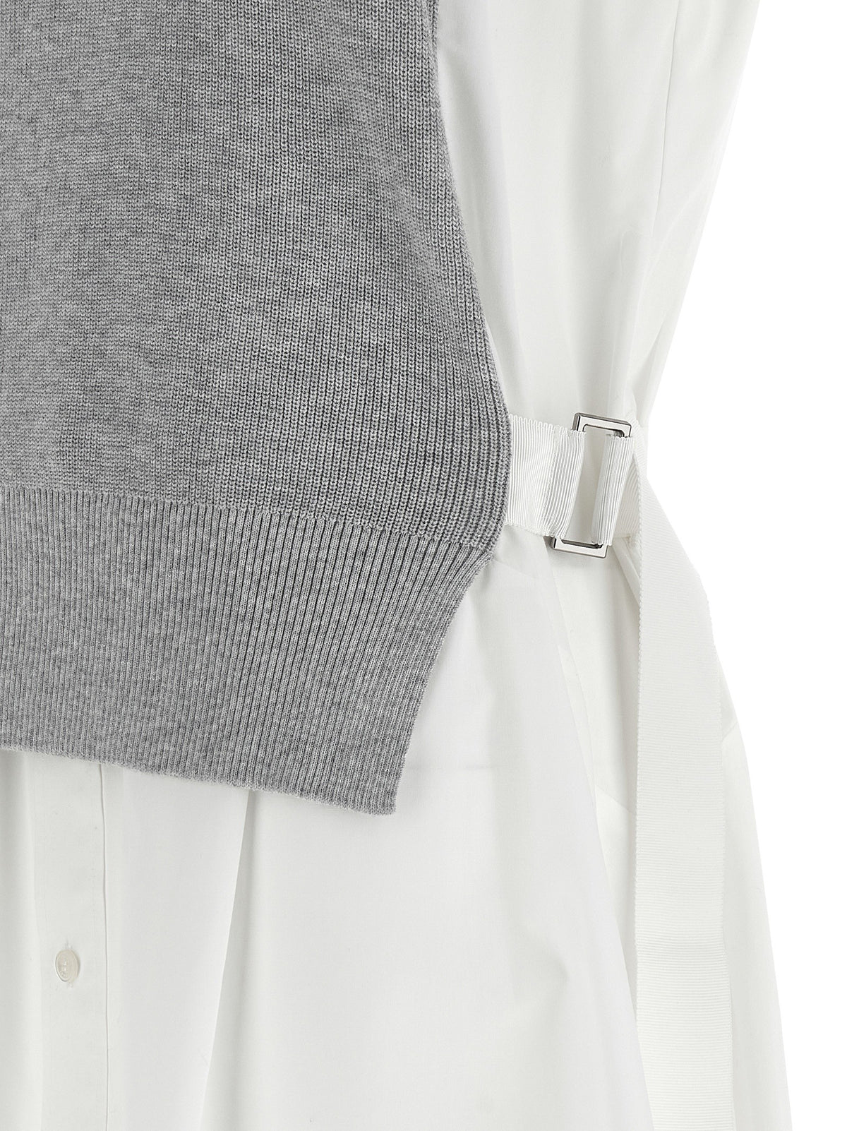 Sacai Hybrid Dress White