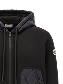 Moncler Hybrid Hoodie Black