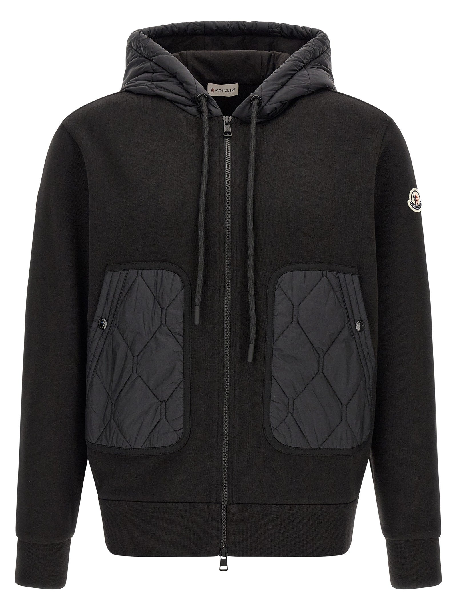 Moncler Hybrid Hoodie Black