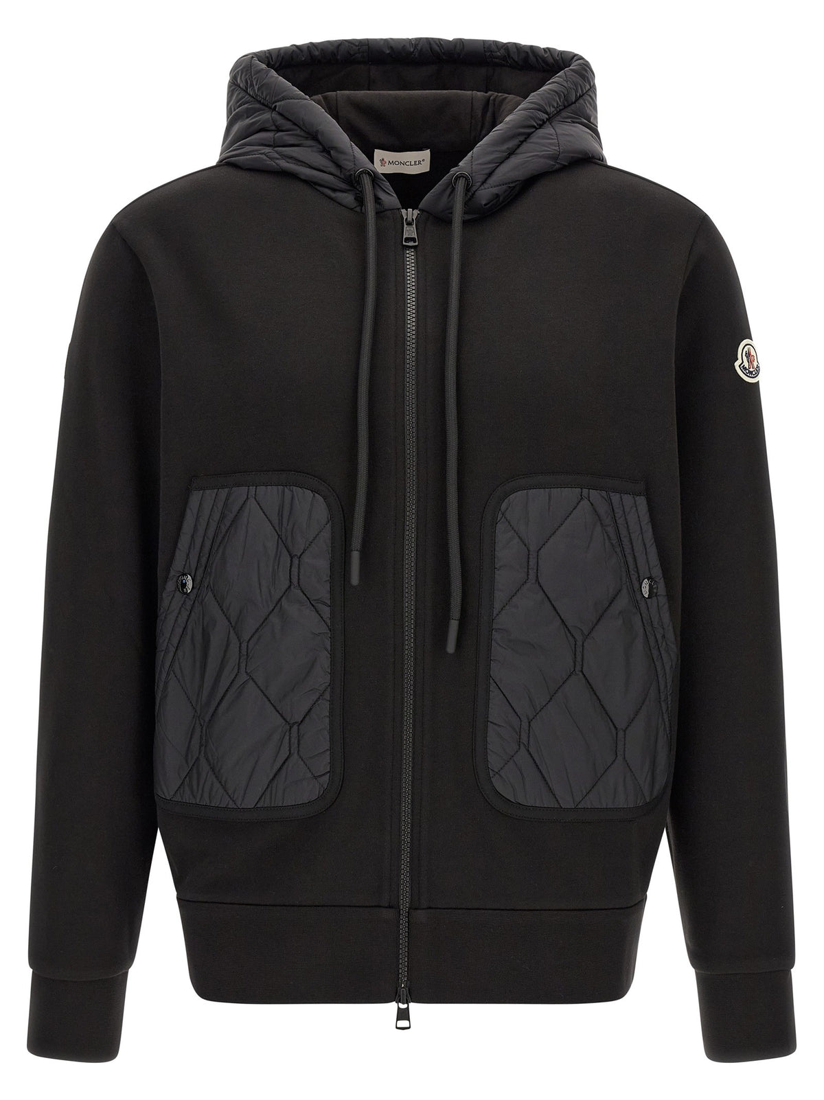 Moncler Hybrid Hoodie Black