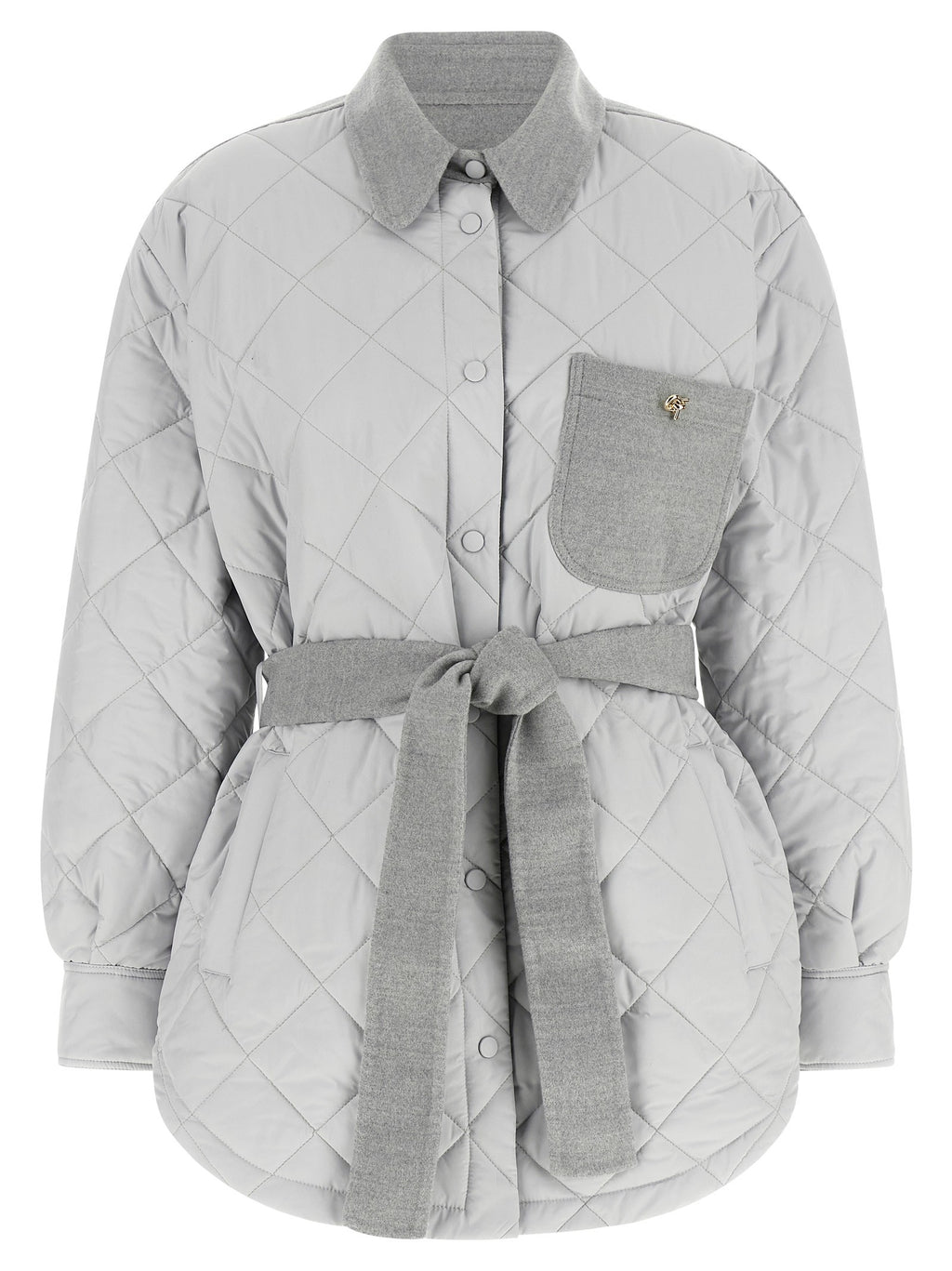 Fabiana Filippi Hybrid Overshirt Grey