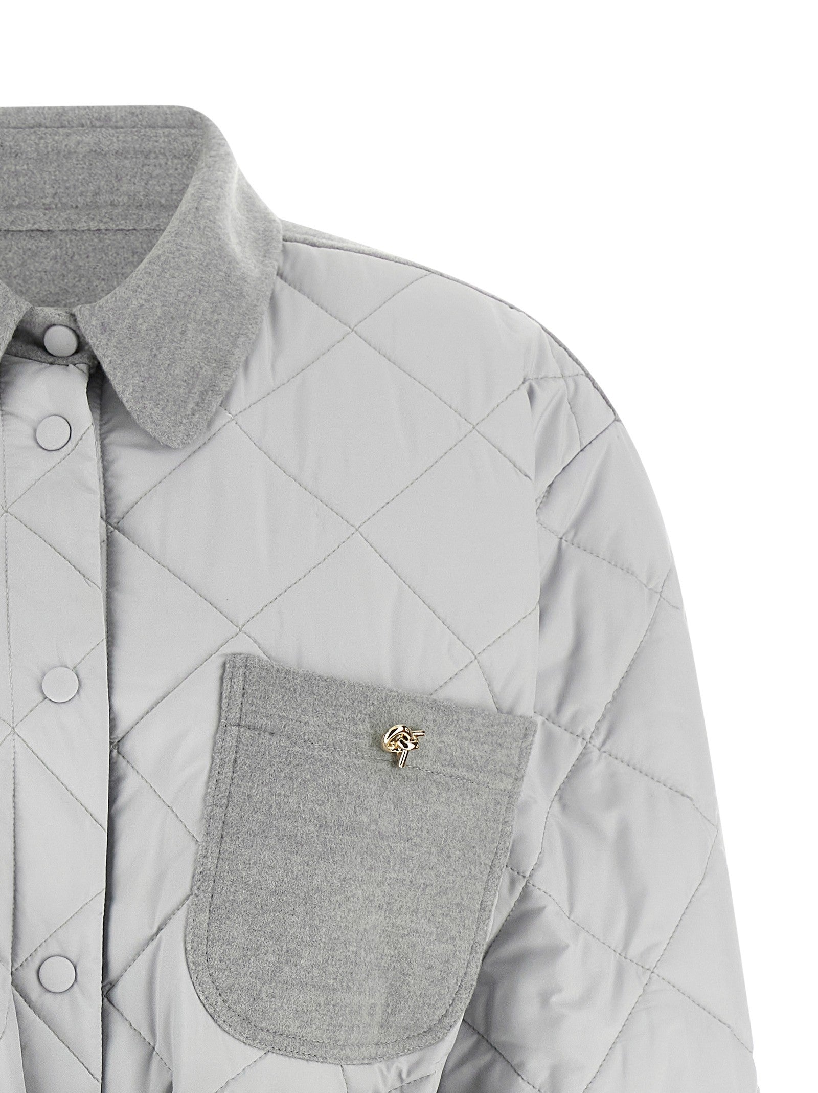Fabiana Filippi Hybrid Overshirt Grey