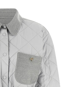 Fabiana Filippi Hybrid Overshirt Grey